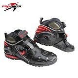 Motorcycle Motocross Off-Road Shoes Microfiber Leather Breathable Ankle Boots